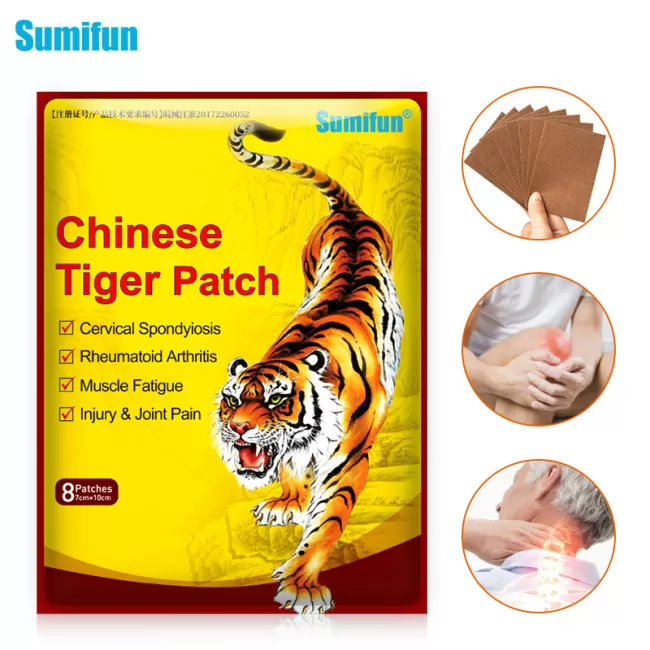 Chinese Tiger Patch (English packaging) 4 Packs 8 Each